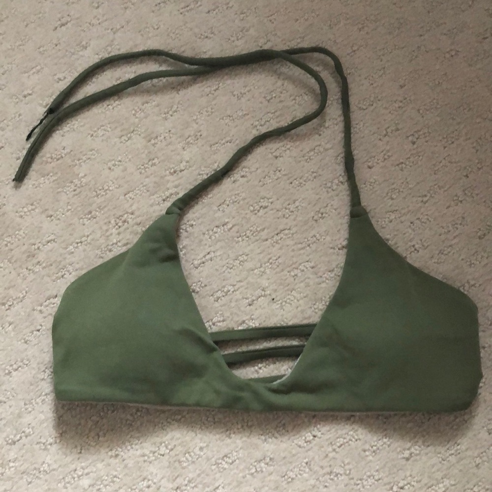 Midori bikini top sage green XS halter